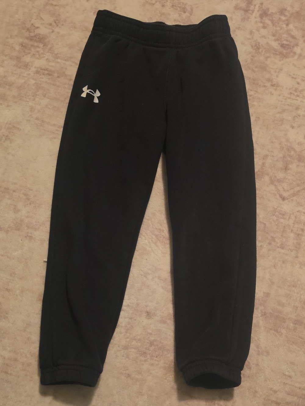 Under Armour Black Sweat Joggers with White Logo